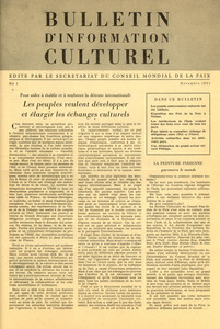 Bulletin d'information culturel