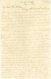 Letter from Cynthia Macnider to W. E. B. Du Bois