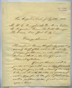 Letter from Louis Michel to W. E. B. Du Bois