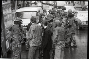 Vietnam Veterans Against the War demonstration 'Search and destroy': veterans with 'prisoners of war' on State Street