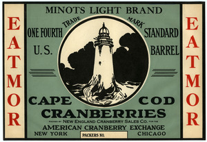 Cape Cod Cranberries : Minots Light Brand