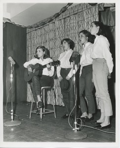 Performers at Thanksgiving dinner