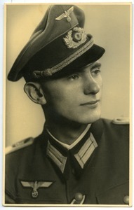 Postcard of Wehrmacht officer