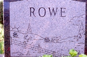 East Derry (New Hampshire) gravestone: Rowe