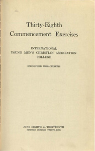 Springfield College Commencement program (1924)