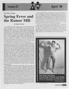 FTM Newsletter #27