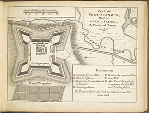 Plan of Fort Stanwix, built at Oneida Station, by provincial troops, in 1758