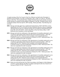 City Council meeting minutes