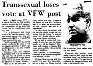 Transsexual Loses Vote at VFW Post