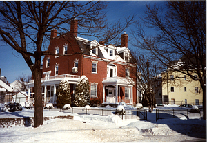 Saint Anthony's Rectory in the snow (2)