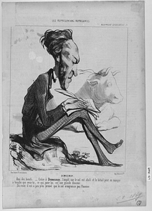 DEMESMAY. Ami des bœufs: - Grâce à Demesmay, l'impôt sur le sel est aboli et le bétail peut en manger à bouche que veux-tu, ce qui, pour lui, est une grande douceur. Du reste il est à peu près prouvé que le sel n'engraisse pas l'homme.