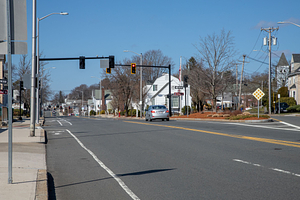 Main Street Looking North: Melrose, Mass.