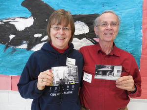 Jim Santamaria and Nancy Santamaria at the Wayland Mass. Memories Road Show