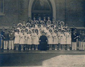 Florence Yelle's 8th grade graduation from Sacred Heart School