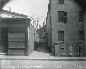 North side of Pine Street, Pine Place looking northerly