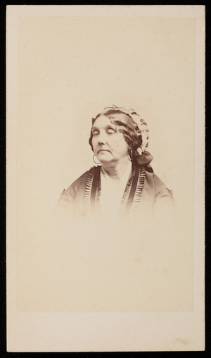 Studio portrait of Mrs. Torrey, Boston, Mass., undated