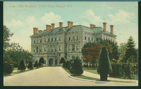 Postcard, the Breakers, Ochre Point, Newport, Rhode Island
