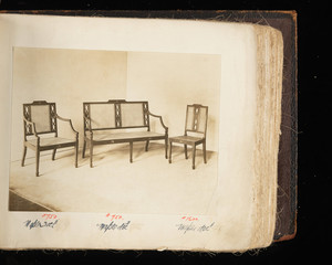 Arm Chair #750, Settee #750 and Side Chair #1600