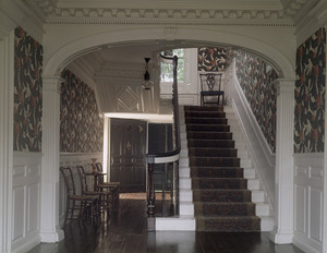 Entryway and staircase, Sarah Orne Jewett House, South Berwick, Maine