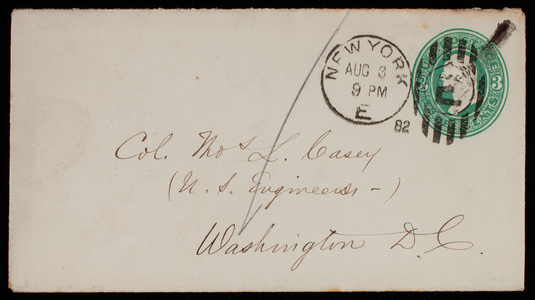 [William] R. Hutton to Thomas Lincoln Casey, August 3, 1882