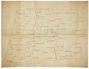 Map of western Massachusetts, circa 1785