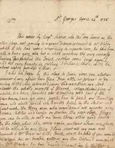 Letter from Middlecott Cooke to Elisha Cooke, 24 April 1735