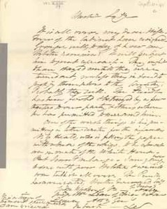 Letter from Leverett Saltonstall to Mary Elizabeth Sanders Saltonstall, [11 September 1841]