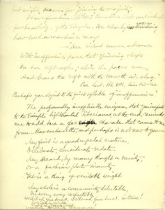 Letter from Benjamin Smith Lyman to Franklin B. Sanborn