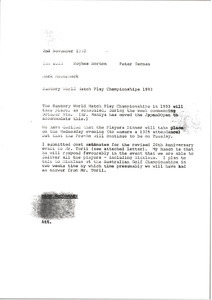 Memorandum from Mark H. McCormack to Ian Todd