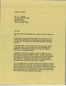 Letter from Mark H. McCormack to D. J. Keough