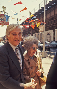 Howard Samuels campaigning in New York City