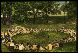 Minneapolis Parks (Large group of people sitting in a circle)