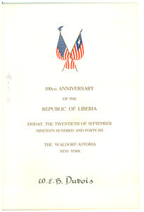 Republic of Liberia centennial celebration program