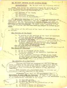 Dr. Du Bois' revision of his original motion