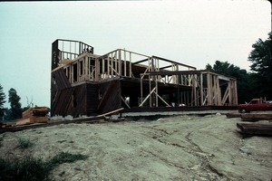 McCue house under construction