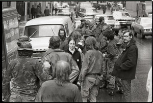 Vietnam Veterans Against the War demonstration 'Search and destroy': veterans with 'prisoners of war' on State Street