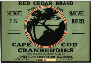 Cape Cod Cranberries : Red Cedar Brand