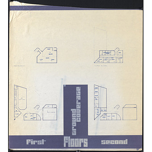 Harriet Tubman House architectural plan with room layout of first floor, second floor, third floor, and basement