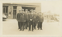 Firefighters in front of Engine Company No. 20