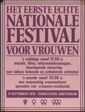 Het eerste echte Nationale Festival voor Vrouwen