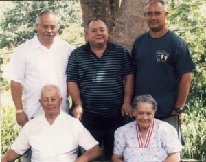 Family reunion after 30 years with three brothers and parents