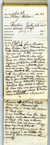 Tewksbury Almshouse Intake Record: Silver, Mary
