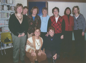 Norwell Public Library staff on the retirement of Joanne Dirk