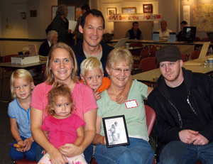 Dell Redington, Brenna Anastario, Katie A. Redington, Hope A. Redington, Aidan A. Redington, Ben Stoppelman at the Natick Mass. Memories Road Show