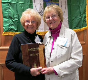 Betty Bates and Cynthia Krussell at the Marshfield Mass. Memories Road Show