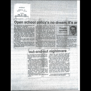 Open school policy's no dream; it's an out-and-out nightmare.