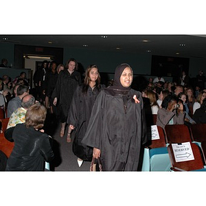 Students proceed into School of Nursing convocation