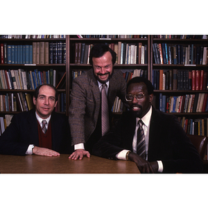 Richard Lapchick, Thomas "Satch" Sanders, and Robert Lipsyte