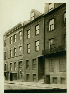 Exterior view of 62 Carver Street, birthplace of Edgar Allan Poe, Boston, Mass., undated