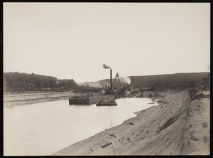 The Governor Herrick dredging during construction of the Cape Cod Canal